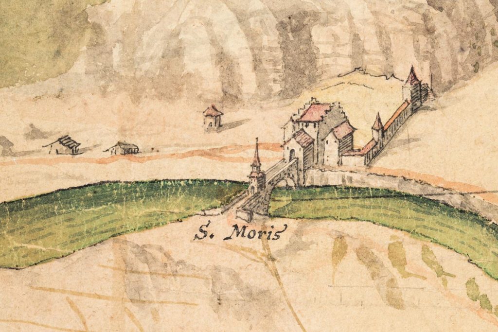 Carte du Rhône de 1634_St-Maurice
