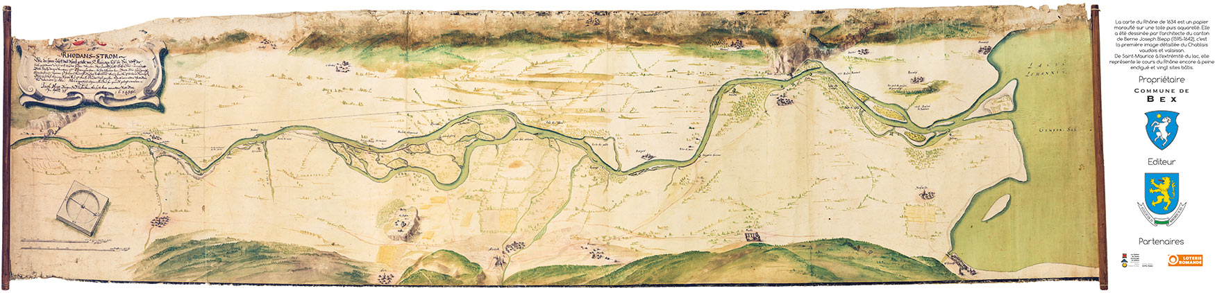 Carte du Rhône de 1634