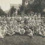 Le groupe des internés français séjournant à Bex de 1916 à 1918