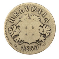 20 centimes Écusson, 1850