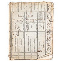 Cahier de journal de Pierre Veillon pour la période du 1er novembre 1839 au 20 juin 1840. Journal n°45