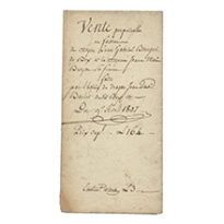 Vente perpétuelle en faveur du citoyen Jean Gabriel Bourgeois de Bex et la citoyenne Jeanne Marie Broyon sa femme faite par l'hoirie du dragon Jean David Barlet audit Bex. Du 9 avril 1807