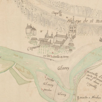 Cours du Rhône, pages 1 et 2. Dimensions totales 156 x 53,5cm