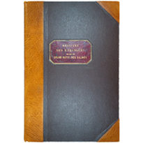 Registre manuscrit du Grand Hôtel des Salines de Bex pour les admissions entre le 21 septembre 1877 et le 22 avril 1908