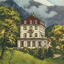 Bex-les-Bains. Institut Bitterlin par Aimé-Félix Nicollerat