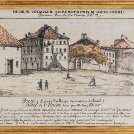 Bex. Village du Canton de Vaud (Suisse). Hôtel de l'Union, tenu par M. Benj. Dürr