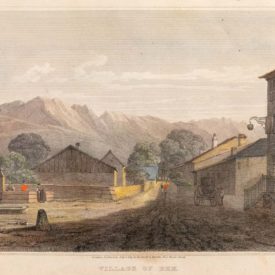 Gravure "Village of Bex", couleur_1