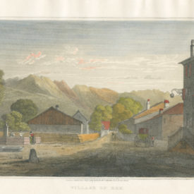 Gravure "Village of Bex", couleur_2