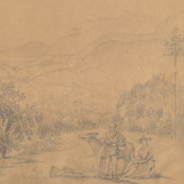 Vue de Bex et de la vallée du Rhône