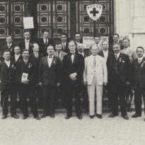 Choeur d'hommes de Lavey à la Fête Cantonale des Chanteurs Vaudois à Vevey les 24 et 25 mai 1933
