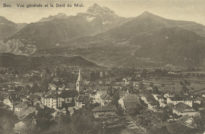 Bex. Vue générale et la Dent du Midi
