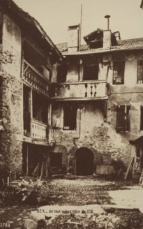 Bex - Un tout vieux coin de 1717. Arrière de la maison Zeiter