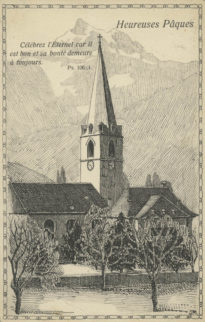 Clochers vaudois - Bex. Heureuses Pâques