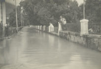 Inondation à Bex, juillet 1910. La Rue du Stand