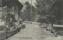 Carte postale. Inondations de Bex, juillet 1910