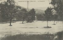 Inondation de Bex, juillet 1910 - La Papeterie