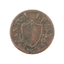 1 rappen, 1839. Revers avec feuilles de chêne