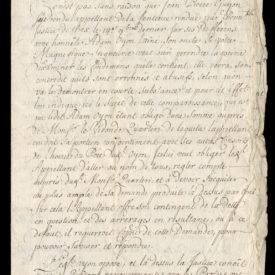 Grief pour Jean Pierre Guyon des Posses. Page 1