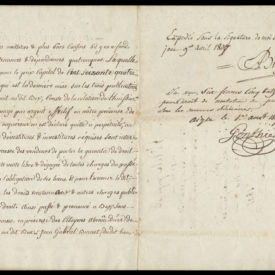 Vente perpétuelle en faveur du citoyen Jean Gabriel Bourgeois de Bex et la citoyenne Jeanne Marie Broyon sa femme. Pages 2 et 3