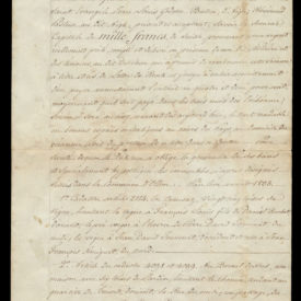 Lettre de rente en faveur de Monsieur le Ministre du Saint Evangile Jean Louis Gedeon Butin, d'Aigle. Page 1