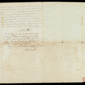 Lettre de rente en faveur de Monsieur le Ministre du Saint Evangile Jean Louis Gedeon Butin, d'Aigle. Pages intérieures