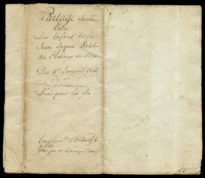 Partage absolu entre les enfans de feu Jean Jaques Valet de l'Echaux de Bex. Levé pour les fils. Du 11e janvier 1815. Couverture